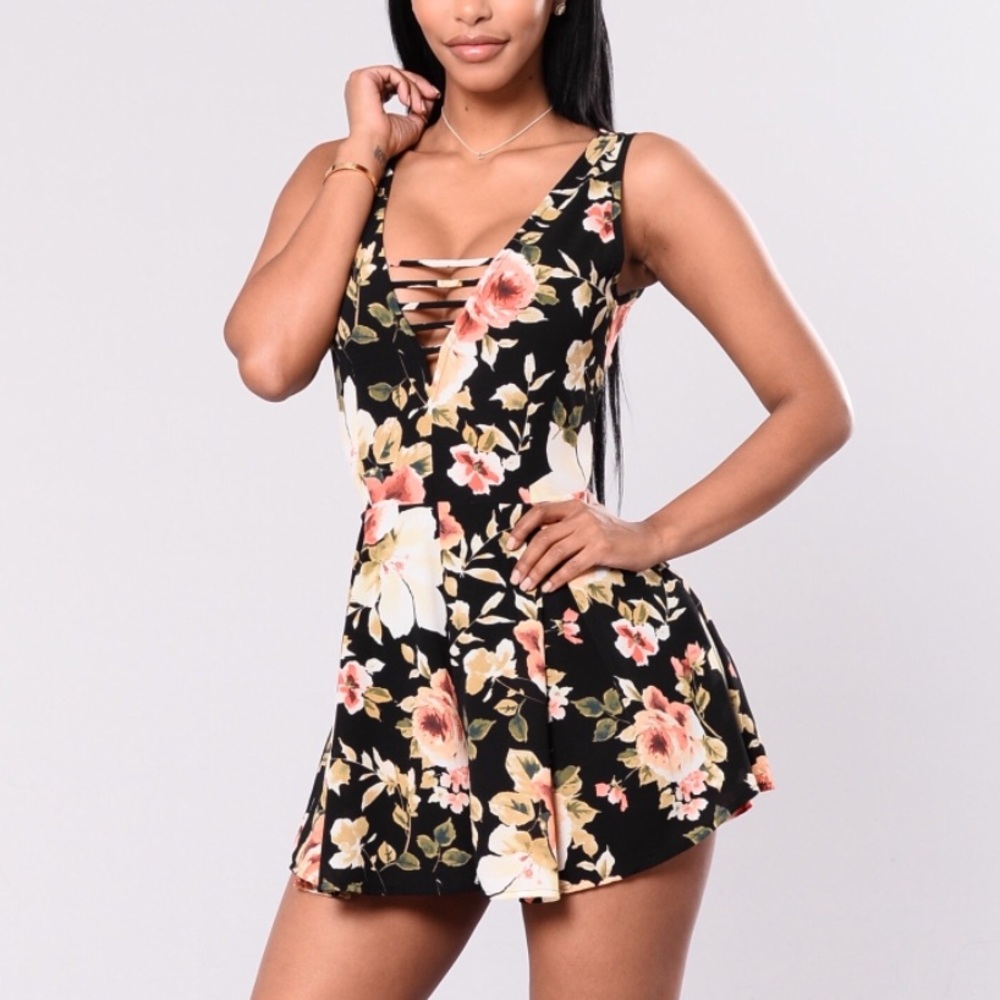 Floral romper / dress